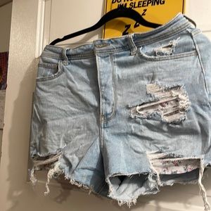 High-rise Hollister jean Shorts